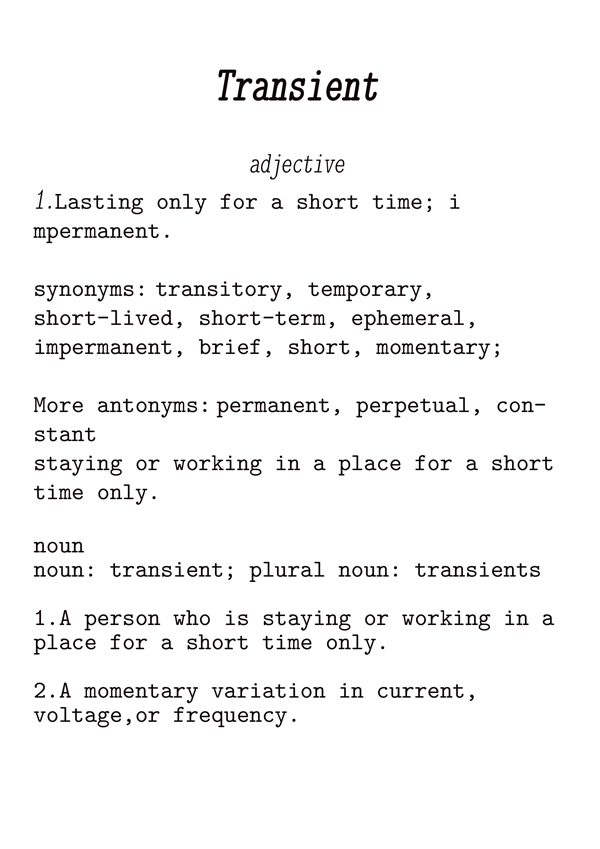 transient-meaning